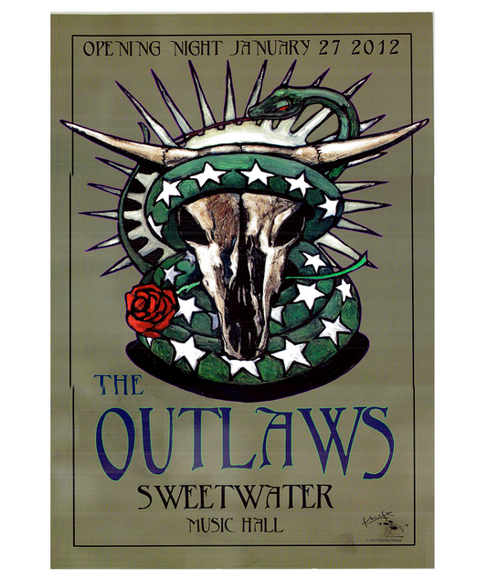 Outlaws Opening Night 2012 - Signed by Stanley Mouse